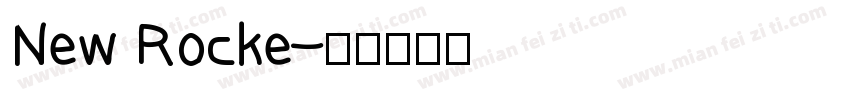 New Rocke字体转换